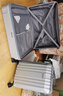 新秀麗（Samsonite）行李箱20英寸+28英寸拉桿箱子母套裝箱旅行密碼箱NX0銀色 曬單實(shí)拍圖