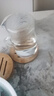 滿弓德國(guó)品質(zhì)耐高溫冷水壺涼水壺杯夏大容量高硼硅家用防爆玻璃泡茶壺 【1壺1杯】透明無(wú)印+光面蓋1000ml 曬單實(shí)拍圖