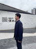 杉杉男士翻領(lǐng)夾克春秋新款休閑外套耐磨耐穿中年行政夾克爸爸裝干部裝 曬單實(shí)拍圖
