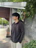 AIGLE艾高男士保暖半拉鏈抓絨衣運動(dòng)上衣戶(hù)外休閑長(cháng)袖 黑色 BP091 M 175/92A 曬單實(shí)拍圖