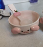 精東家可愛(ài)豬豬陶瓷碗帶勺送禮餐具家用情侶吃飯碗高顏值女生米飯碗 粉色豬豬碗+桃子勺【禮盒裝】 曬單實(shí)拍圖