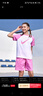 NIKE3BRAND 耐克男女童純棉短袖T恤+短褲2件套夏季插肩袖兒童短袖套裝 曬單實(shí)拍圖