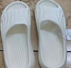 名創(chuàng)優(yōu)品（MINISO）家居拖鞋男女情侶家用舒適浴室防滑防臭涼拖鞋夏 鵝蛋黃40-41 曬單實(shí)拍圖