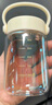 富光清然玻璃杯 高硼硅玻璃水杯子 女生便攜牛奶咖啡刻度茶杯330ml 曬單實拍圖