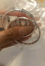 周大生平安福滿(mǎn)寶寶銀手鐲嬰兒足銀鐲一對推拉鐲周歲滿(mǎn)月生日禮物約22g 曬單實(shí)拍圖