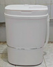 揚(yáng)子迷你洗衣機(jī)小型半全自動內(nèi)衣內(nèi)褲洗衣機(jī)洗脫一體家用母嬰洗襪子神器兒童單身學(xué)生宿舍出租房 【5.5KG白色豪華款】藍(lán)光抑菌+仿生手洗 曬單實拍圖