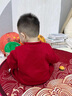 G.DUCKKIDS小黃鴨嬰兒連體衣春秋中國風(fēng)新生兒衣服滿(mǎn)月百天男女寶寶周歲禮服 紅色連體衣 66cm 66碼0-3月建議寶寶4-6公斤 曬單實(shí)拍圖