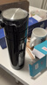 博悅科昂 雙層玻璃杯水杯男士茶水分離杯子大容量透明防燙 黑色茶杯 650ml 曬單實(shí)拍圖