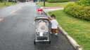 盟石嬰兒車(chē)0-3歲用折疊可坐可躺帶減震0-6歲可折疊輕便兒童嬰兒推車(chē) 極光灰【可坐可躺+雙向推行 曬單實(shí)拍圖