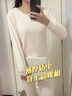 北極絨純棉保暖內(nèi)衣女薄款100%全棉圓領(lǐng)秋衣秋褲套裝秋冬打底棉毛衫 曬單實(shí)拍圖