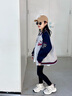 G.DUCKKIDS童裝女童外套春秋季2025新款兒童棒球服春裝時尚印花夾克上衣女孩 2506白花灰色 160 尺碼13~14歲【150-160cm】 曬單實(shí)拍圖