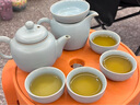 蘇氏陶瓷（SUSHI CERAMICS）汝窯茶具套裝可開片可養(yǎng)的汝瓷三才蓋碗功夫茶杯泡茶壺茶具禮盒裝 曬單實拍圖