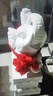 君閔石雕抱鼓門(mén)墩一對青石漢白玉花開(kāi)富貴小象獅子抱鼓門(mén)口戶(hù)外石鼓 大象款高60厘米 曬單實(shí)拍圖