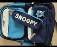 史努比（SNOOPY）書(shū)包小學(xué)生 兒童護脊減負1-3年級大容量背包男孩雙肩包 藍色小號 曬單實(shí)拍圖