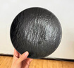 傳旗日式陶瓷盤(pán)子10英寸餐盤(pán)西餐盤(pán)牛排盤(pán)水果盤(pán)大平盤(pán)菜盤(pán)可微波黑色 曬單實(shí)拍圖