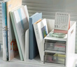 得力（deli）多功能桌面書(shū)立架書(shū)收納桌上文件收納盒抽屜式置物架書(shū)擋學(xué)生/辦公用品白色PK110 曬單實(shí)拍圖