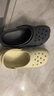 名創(chuàng)優(yōu)品（MINISO）洞洞鞋男女夏季外穿沙灘涼鞋防滑厚底踩屎感包頭涼拖鞋黑色40-41 曬單實(shí)拍圖