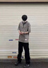 杉努牛仔褲子男夏季美式高街休閑直筒寬松闊腿拖地純色百搭春秋款長褲 701黑色 XL （建議130-145斤） 曬單實拍圖