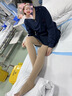 Panapopo醫用靜脈曲張彈力襪女男醫療型治療型小腿二級壓力祙長(cháng)筒襪加長(cháng)XL 曬單實(shí)拍圖