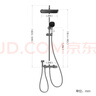 九牧（JOMOO）花灑淋浴套裝槍灰琴鍵自動(dòng)除垢精銅水路淋浴器36602-536/HBS-1 曬單實(shí)拍圖