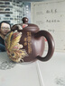 璽翰雅（ROYHOYE）大師精品收藏級(jí)宜興紫砂壺名家張小嶺茶壺手工泡茶壺單茶具匏尊壺 龍鳳呈祥 匏尊 張小嶺作品 520ml 曬單實(shí)拍圖