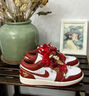 耐克球鞋定制Nike Air Jordan 1AJ1婚鞋秀禾 國風(fēng)手繪 低幫女子籃球鞋 鳳求凰 36.5 支持鑒定 假一賠三 曬單實(shí)拍圖