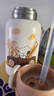 史努比（SNOOPY）雙飲兒童保溫杯吸管直飲316不銹鋼大容量小學(xué)生上學(xué)喝水壺530ML咖 曬單實(shí)拍圖