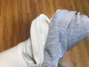 彩羊恒源祥精紡羊毛保暖內衣男秋衣秋褲女套裝保暖褲男男米白175 曬單實(shí)拍圖