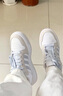 adidas ENTRAP美式校園風(fēng)運動板鞋男女少年感復(fù)古籃球鞋阿迪達斯 白色/淺藍/灰色   39 曬單實拍圖