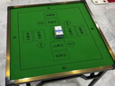 摜圣摜蛋桌折疊摜蛋專用桌麻將慣蛋撲克比賽棋牌桌餐桌高端加厚不擋腿 【鋁合金邊框丨加厚加粗】綠90CM 加厚碳素鋼折疊腿丨摜蛋專用桌 曬單實拍圖