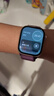 Apple/蘋果 Watch Series 10 智能手表GPS款42毫米玫瑰金色鋁金屬表殼梅子色回環(huán)式運動表帶MX1X3CH/B 曬單實拍圖