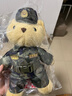 【次日達】兵哥哥迷彩小熊公仔玩偶生日禮物毛絨玩具結婚紀念品 武J定制款：名牌+腰帶+領(lǐng)銜 曬單實(shí)拍圖