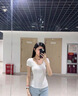 婷美無(wú)痕隱形內(nèi)衣雙提拉聚攏防下垂無(wú)鋼圈運(yùn)動(dòng)文胸上托塑身收副乳白XL 曬單實(shí)拍圖