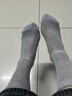 JIOESC襪子女夏季薄款防臭襪透氣miu系可愛(ài)泡泡口豎條紋中筒襪子堆堆襪 淺灰色 1雙 均碼 【35-42碼】 曬單實(shí)拍圖