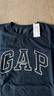 GAP男女裝2025春季新款小熊刺繡短袖T恤休常規polo衫美版708395 黑色 XS 美碼 S亞洲碼175/88A 曬單實(shí)拍圖