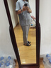 羅蒙（ROMON）唐裝男中老年短袖冰絲漢服套裝夏季中國風(fēng)太極服爺爺 T062淺灰色 3XL 44/190 適合190-205斤 曬單實(shí)拍圖