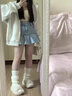 黛芮婷灰色運動(dòng)外套女衛衣春秋季拉鏈連帽oversize2025新款薄開(kāi)衫上衣潮 白灰色 薄款 M 【建議100-120斤】 曬單實(shí)拍圖
