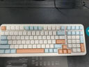 邁從（MCHOSE）K99 V2客制化機(jī)械鍵盤無(wú)線藍(lán)牙有線三模結(jié)構(gòu)全鍵熱插拔電競(jìng)游戲辦公筆記本ipad通用 K99 V2 天際橙-琉光冰淇淋軸 曬單實(shí)拍圖