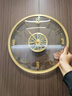 DEZZYS現代輕奢黃銅鐘表掛鐘客廳家用時(shí)尚裝飾時(shí)鐘掛墻創(chuàng  )意藝術(shù)2025新款 黃銅邊框-透明表盤(pán)大號-電波機芯 曬單實(shí)拍圖