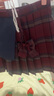 小野七天jk制服裙日系學(xué)院風(fēng)套裝半身裙女春夏格裙百褶裙校供感 玄紅格半裙【贈領(lǐng)結】 S 曬單實(shí)拍圖