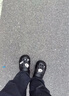 QYCKABY洞洞鞋男士夏季EVA家居戶外兩穿透氣卡通厚底浴室防滑半涼拖鞋女 哈士奇【黑色】 42-43 適合41-42 曬單實拍圖