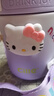 希樂（cille）兒童保溫杯學(xué)生便攜吸管水杯316不銹鋼瓶男女生杯子可愛生日禮物 紫色【蝴蝶結(jié)+kt貓頭】450ml 曬單實拍圖