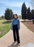 班尼路（Baleno）條紋拼接闊腿褲女2025年春秋季新款時尚潮流寬松舒適百搭休閑長褲 曬單實拍圖