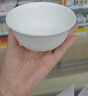 斯凱綈（Sky Top）米飯碗骨瓷小湯碗純白陶瓷家用酒店餐具套裝4.5英寸金鐘碗10件 曬單實拍圖
