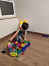 紐奇（Nukied）兒童玩具彩窗磁力片磁力積木2-6歲男女孩軌道車(chē)生日禮盒禮物 軌道賽車(chē)磁力片131件【小車(chē)*2】 曬單實(shí)拍圖