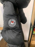 保姆鵝  兒童羽絨服寶寶中長款護臉加厚鴨絨外套防風保暖童裝冬裝 炭黑 130 曬單實拍圖