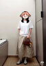 無(wú)印良品（MUJI）女式?jīng)龈蟹雷贤饩€(xiàn)蝙蝠袖T恤 短袖上衣打底衫女款涼感物語(yǔ)硬核防曬 白色 L (165/88A) 曬單實(shí)拍圖
