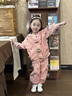 G.DUCKKIDS小黃鴨童裝拉布布衣服女童套裝春秋季兒童運動(dòng)服女小童秋裝兩件套 粉色 120 尺碼5~6歲【110-120cm】cm 曬單實(shí)拍圖