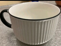 川島屋（KAWASIMAYA） 陶瓷碗上班族可微波爐加熱專用飯碗帶蓋圓型保鮮碗便當(dāng)盒 7英寸手柄保鮮碗 曬單實(shí)拍圖
