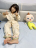 貓人兒童純棉睡衣女童長(cháng)袖長(cháng)褲翻領(lǐng)家居服中大童女孩學(xué)生a類(lèi)全棉套裝 曬單實(shí)拍圖